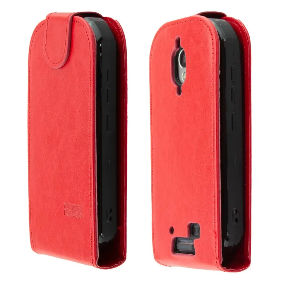 caseroxx Flip Cover Unihertz Atom L/XL rossa pelle