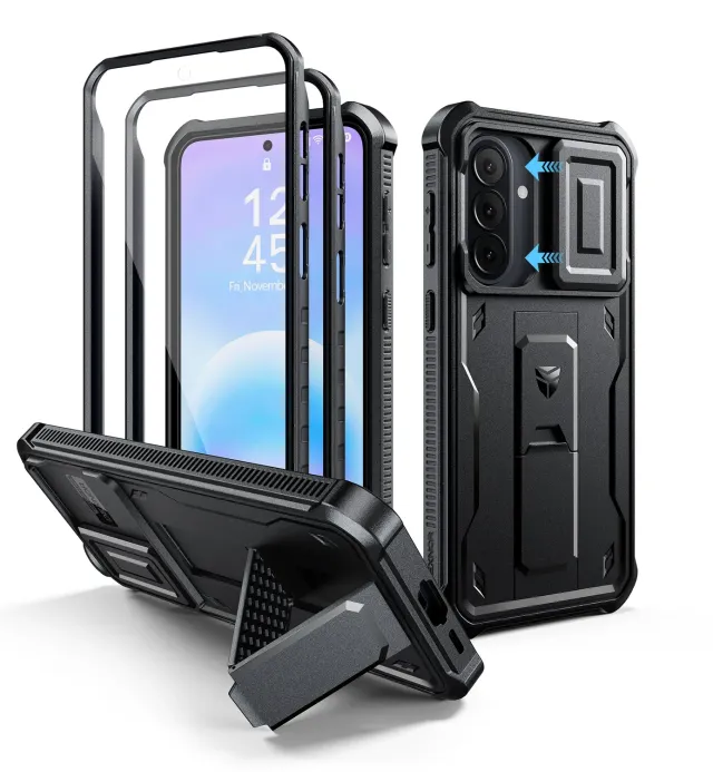Dexnor Cover Galaxy A57 5G 6,7 Nera Antishock con Cavalletto