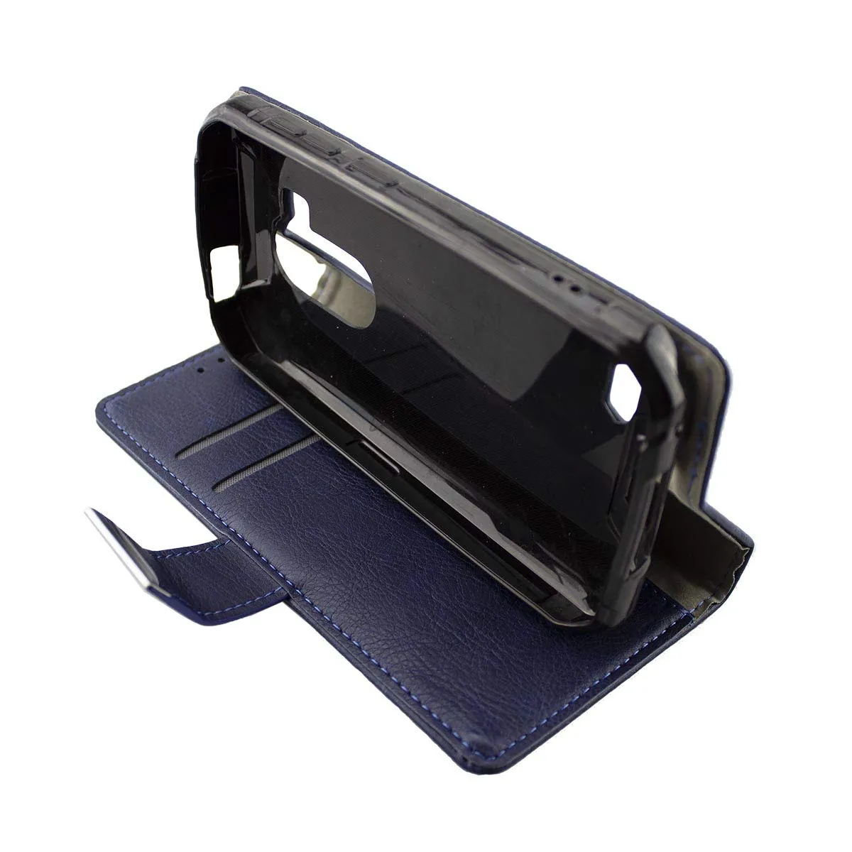 caseroxx Bookstyle Armor X7 custodia portafoglio azzurra