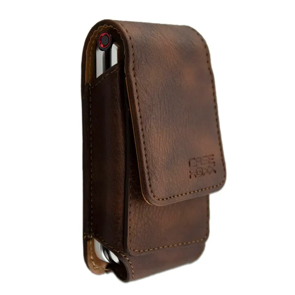caseroxx Joy-LTE borsello pelle marrone con passante cintura
