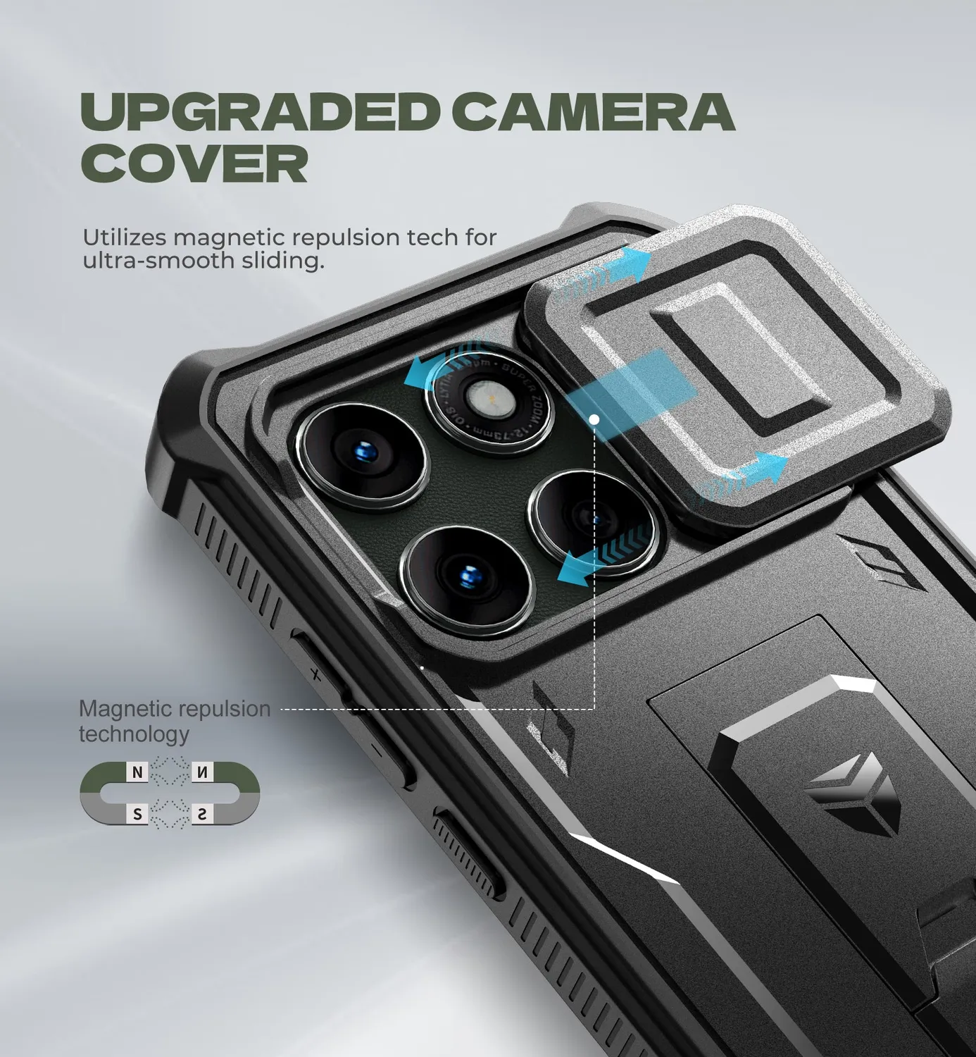 Dexnor Moto Edge 5G 2025 cover nera antiurto 6,7"