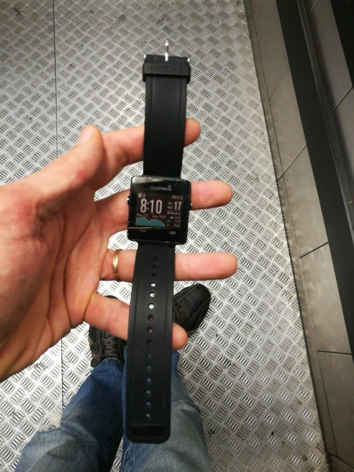 MoKo Garmin Vivoactive Cinturino Silicone Nero Resistente