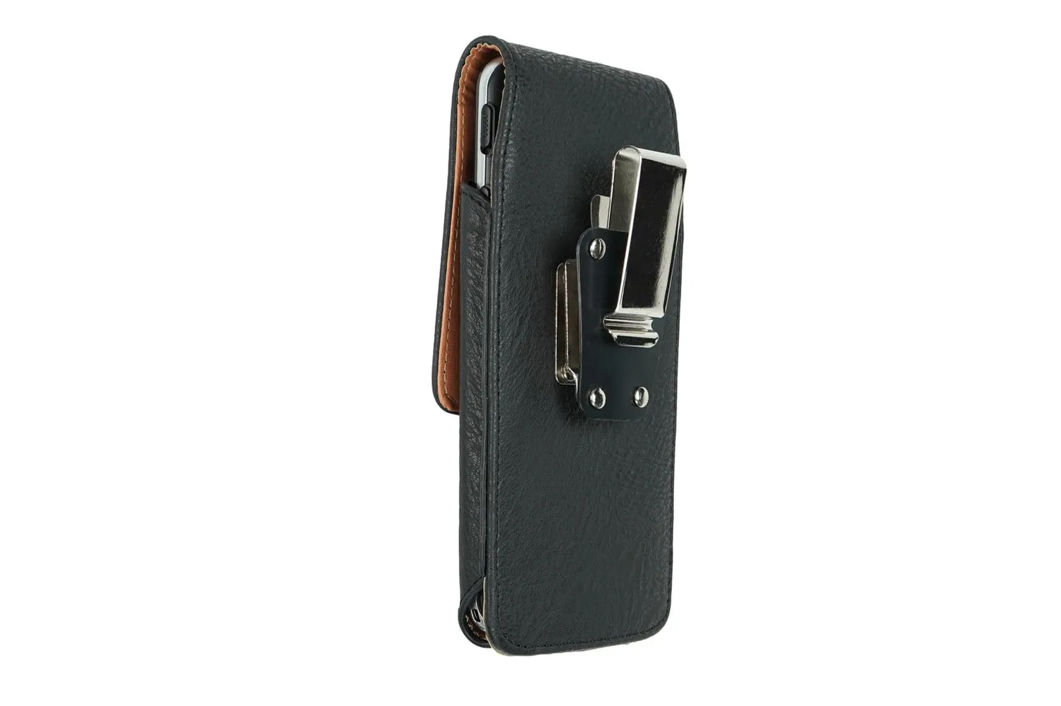 caseroxx Fondina Brondi Amico Vero 4G Nera con Clip Girevole