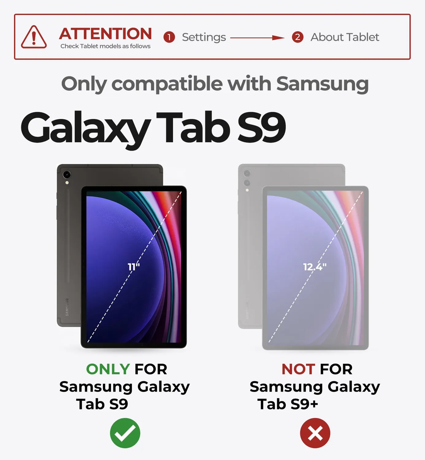 Dexnor Galaxy Tab S9 cover tastiera nera italiano 11"