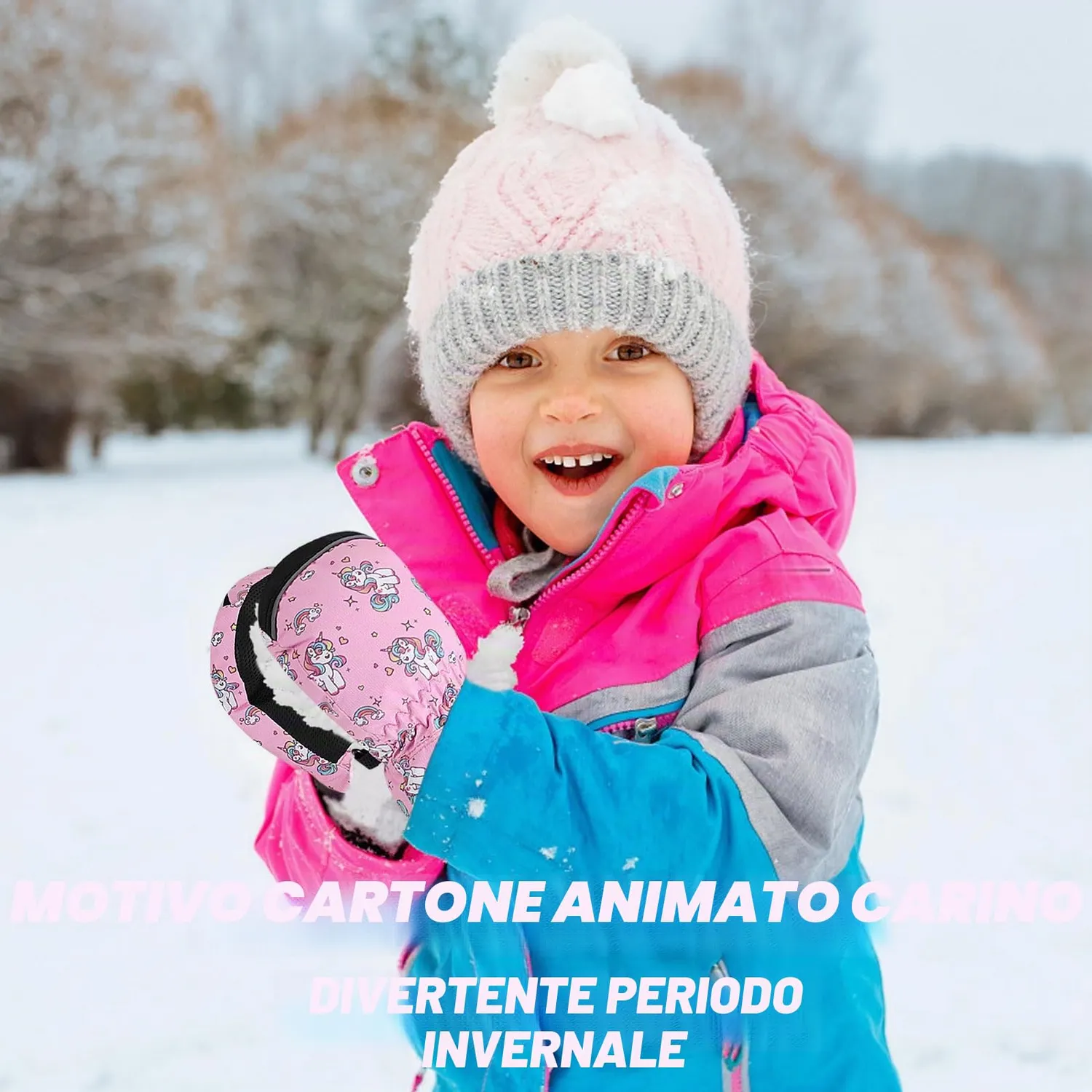 MoKo Guanti Invernali Bambini Impermeabili Caldi