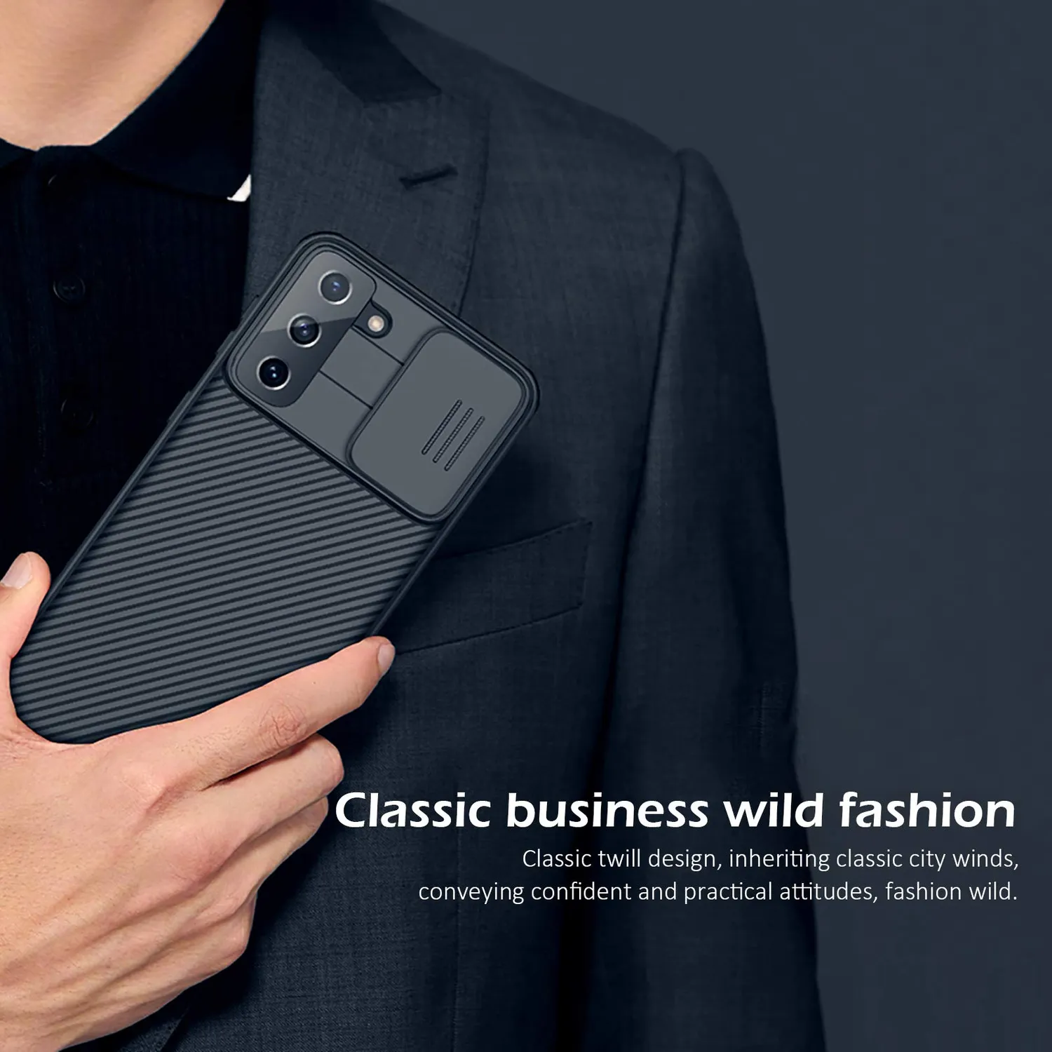 CloudValley Galaxy S21 Plus cover nera militare