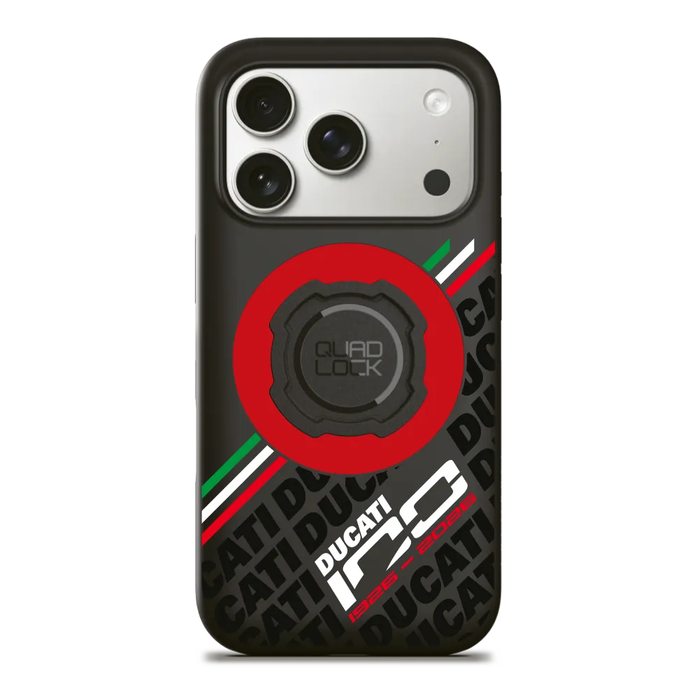 Quad Lock MAG Custodia Ducati 100 Years iPhone 16