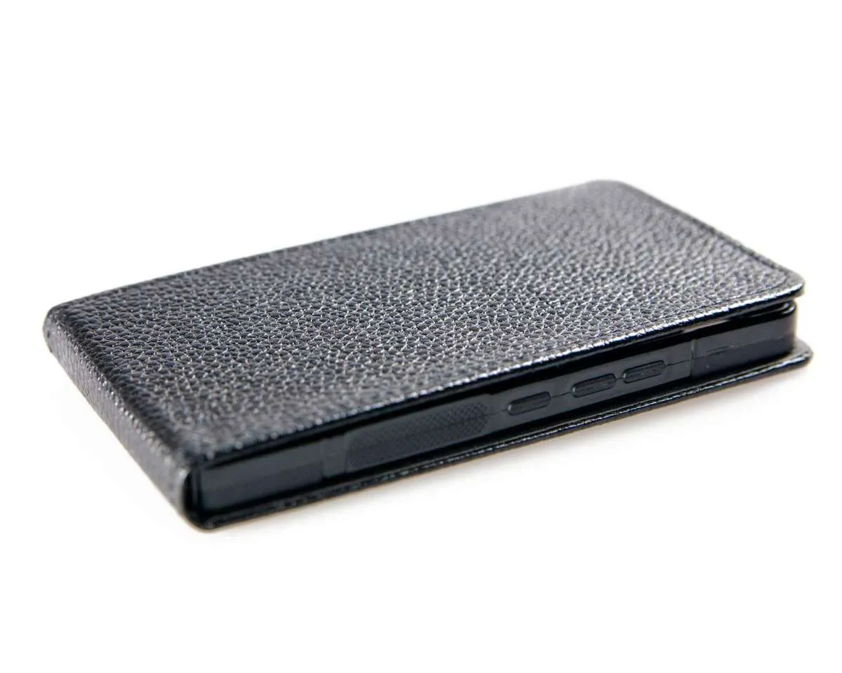 caseroxx Aquaris M5 flip cover nero a libro magnetica