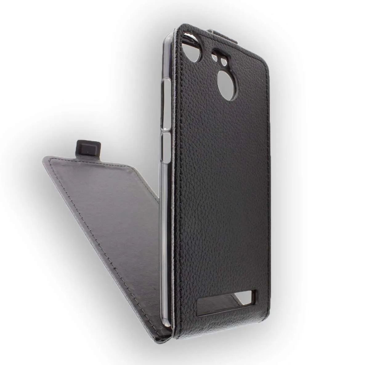 caseroxx Flip Cover Bush B4 5 Inch nera magnetica