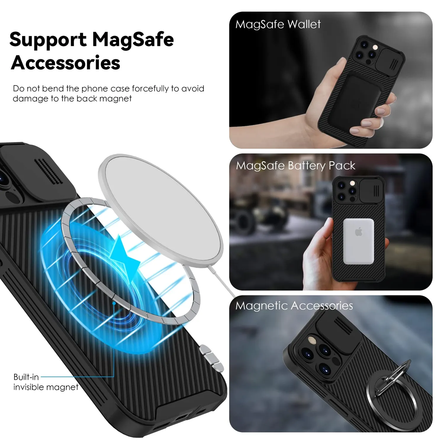 CloudValley iPhone 14 Pro Max cover magnetica MagSafe nero
