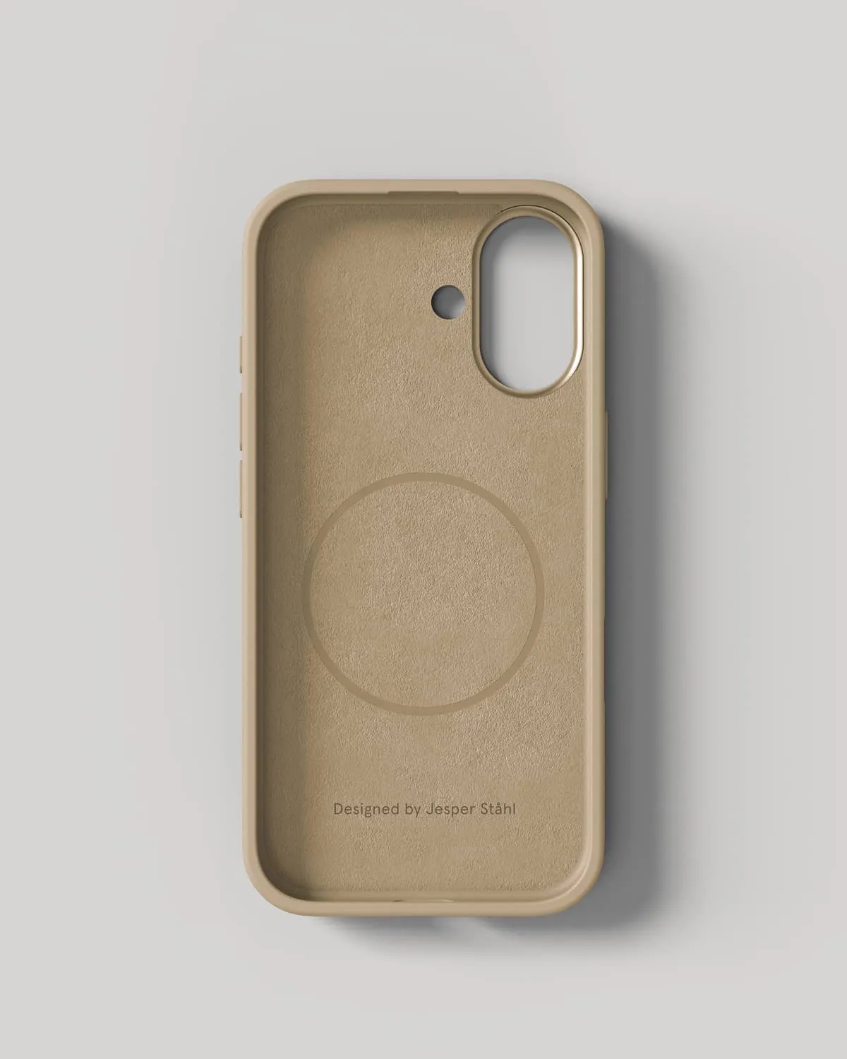 Nudient Bold Case iPhone 17 cover Wool Beige antishock