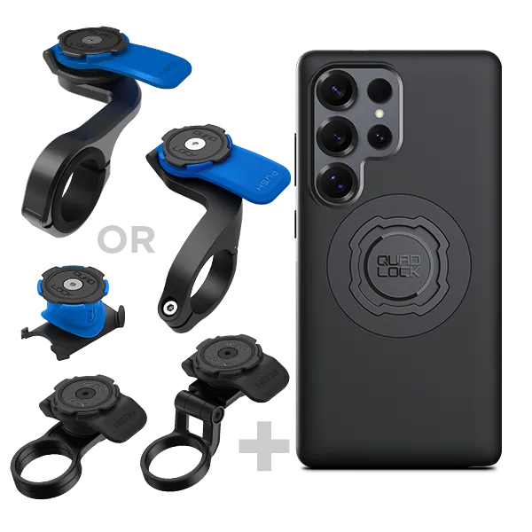 Quad Lock Bici Kit supporto Galaxy + custodia protettiva urti