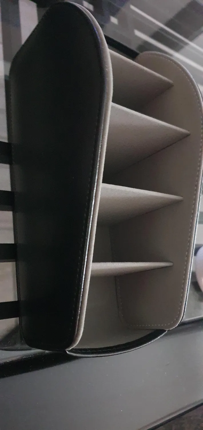 MoKo Porta Telecomandi Pelle Nero 5 Scomparti Antiscivolo