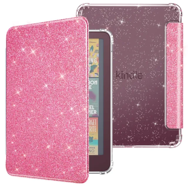 MoKo Custodia Kindle Paperwhite 13a Gen 7" Rosa Glitter TPU