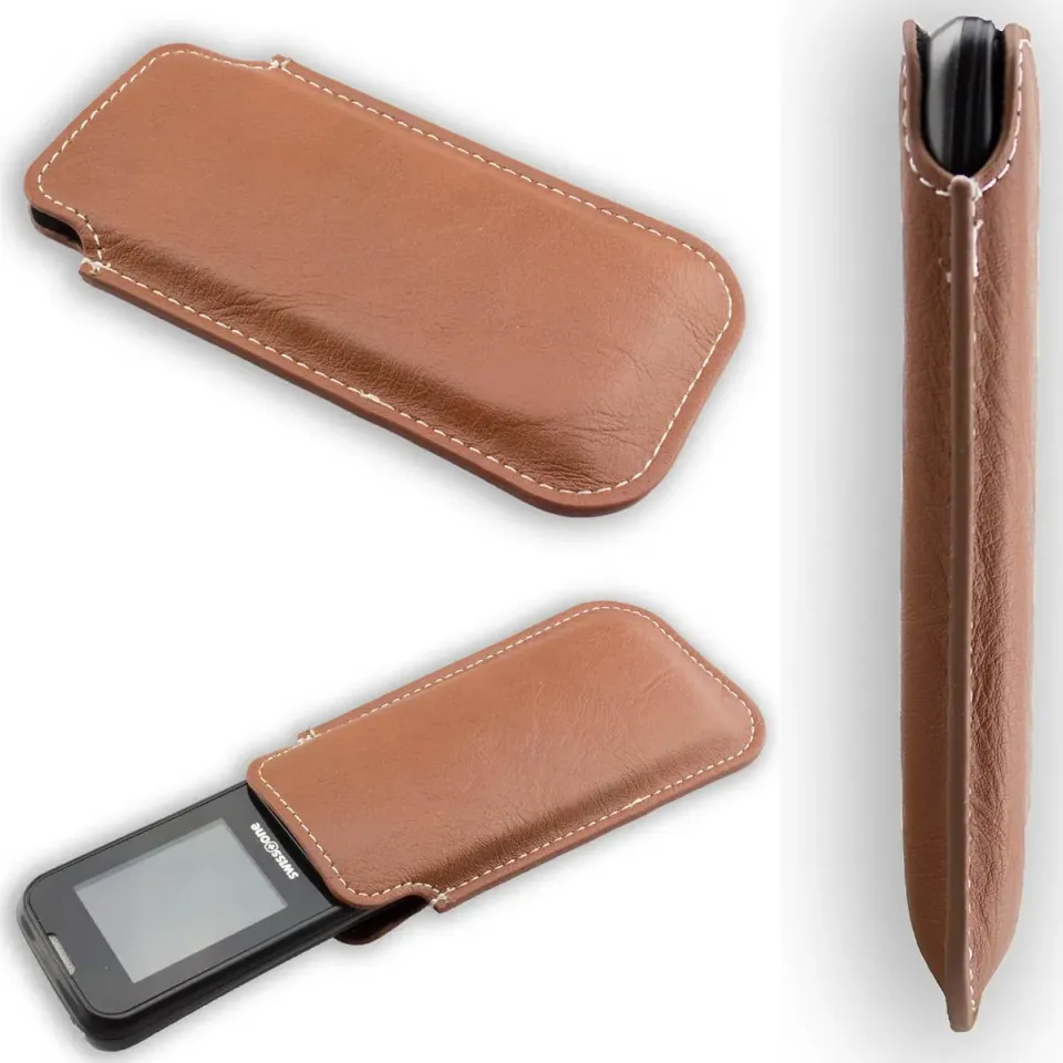 caseroxx Business-Line custodia Swisstone SC230 marrone finta pelle