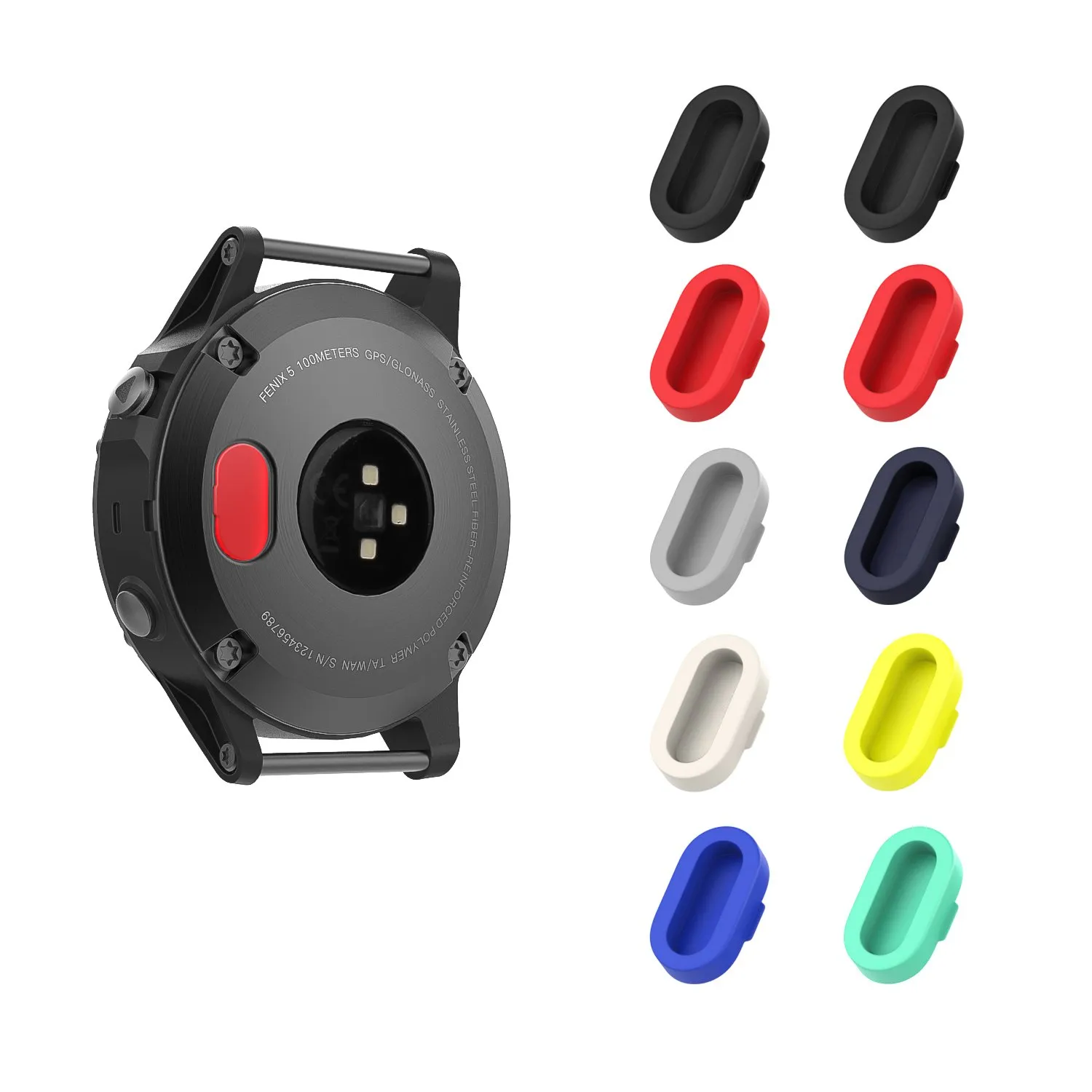 MoKo tappi antipolvere Garmin neri 10 pezzi silicone