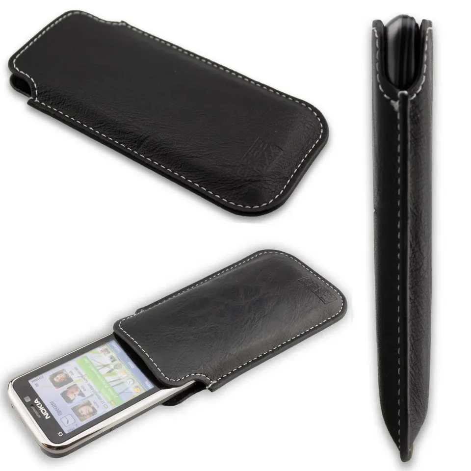 caseroxx Business-Line Tasca Nokia C5-00 Nera Pelle