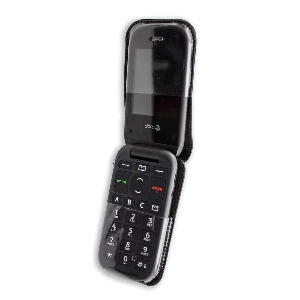 caseroxx Doro PhoneEasy 612 613 borsello pelle nero