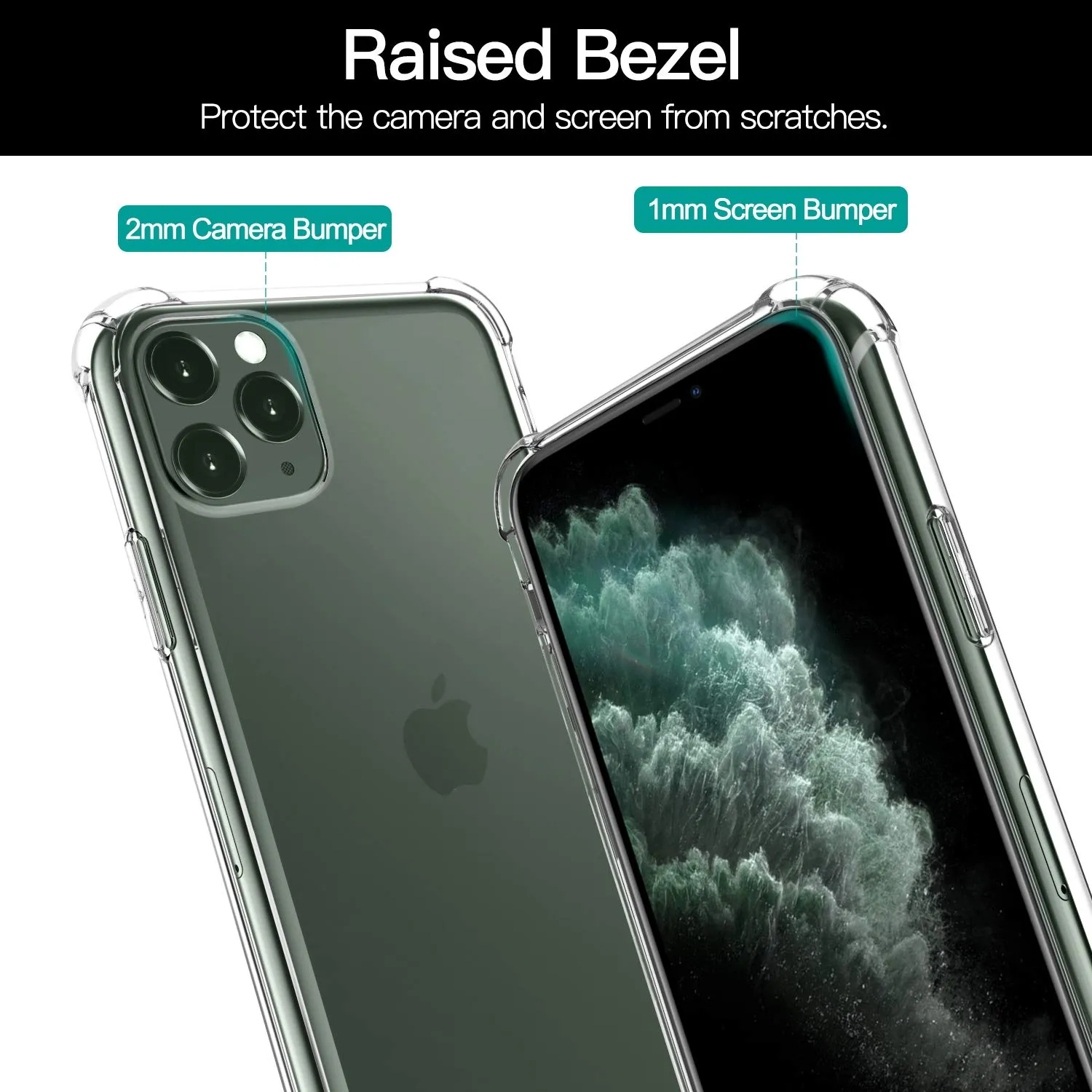 MoKo Cover iPhone 11 Pro 5.8 Trasparente Angoli TPU
