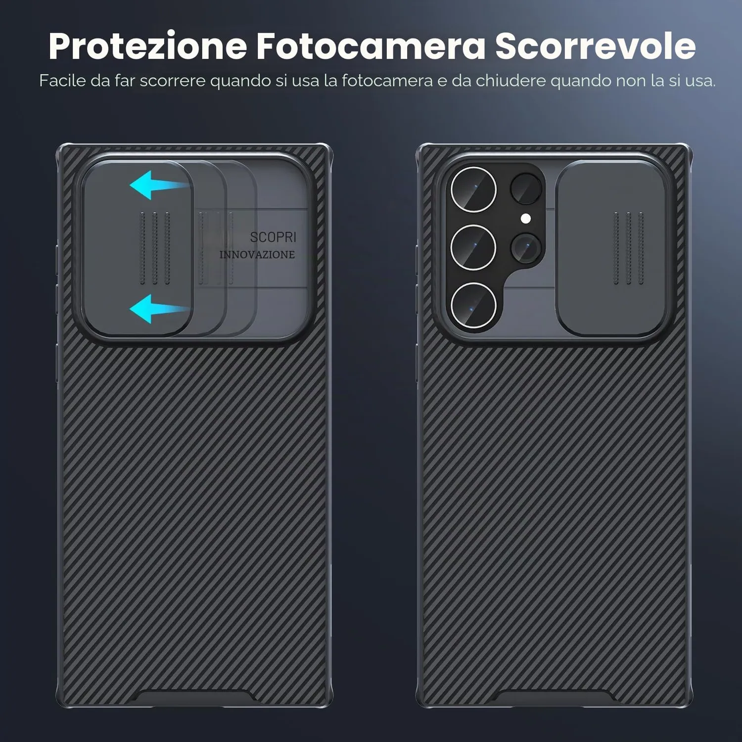 CloudValley Galaxy S23 Ultra custodia nera antiurto sottile