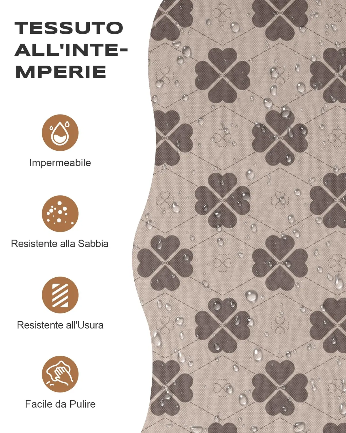 EOIWUY Quadrifoglio borsa mare donna 35L impermeabile