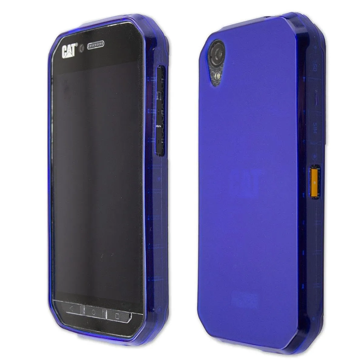 caseroxx TPU Cat S41 custodia azzurra antiurto