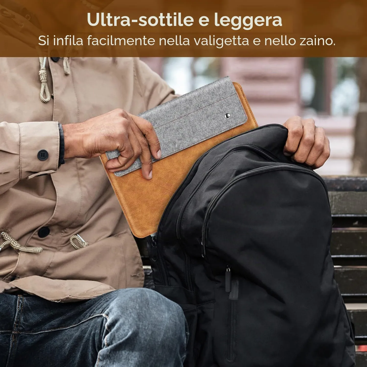 MoKo Sleeve Tablet 9-11 Pollici Feltro con Tasca