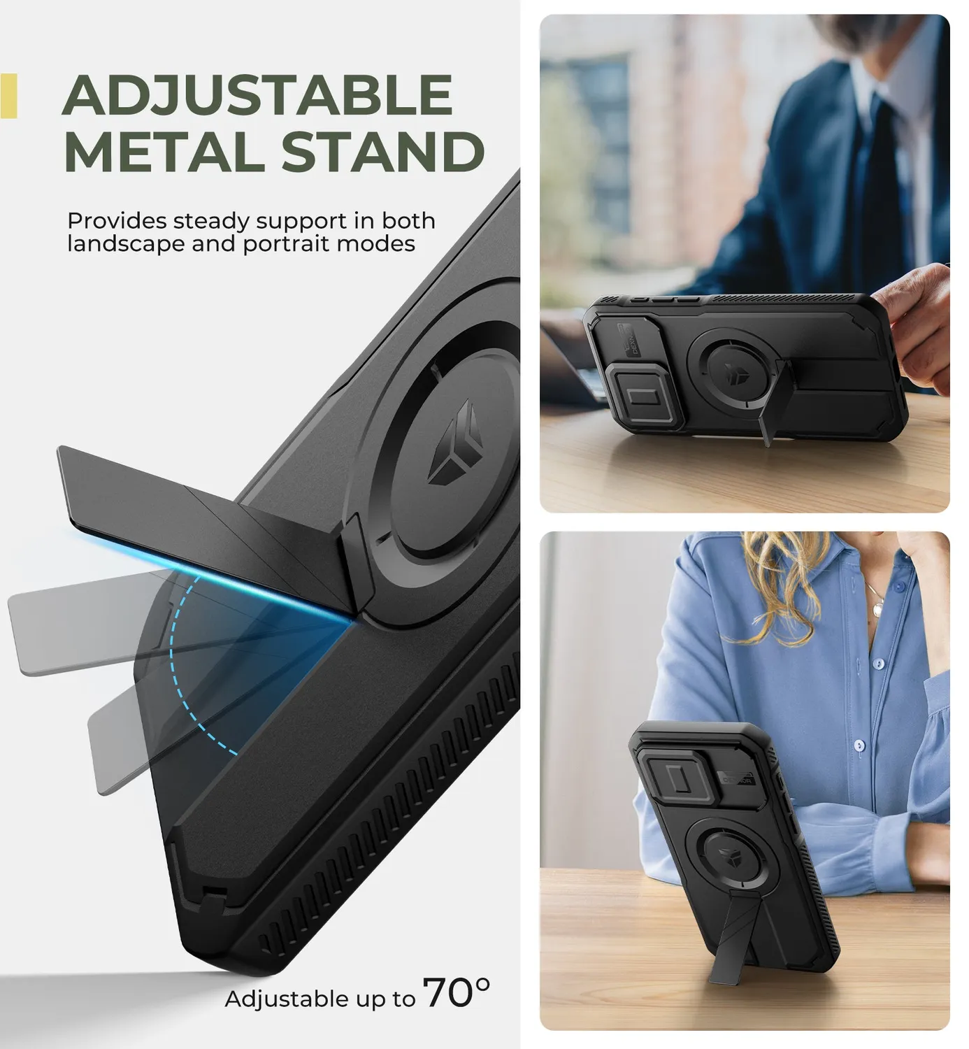 Dexnor cover iPhone 15 Pro Max nera MagSafe