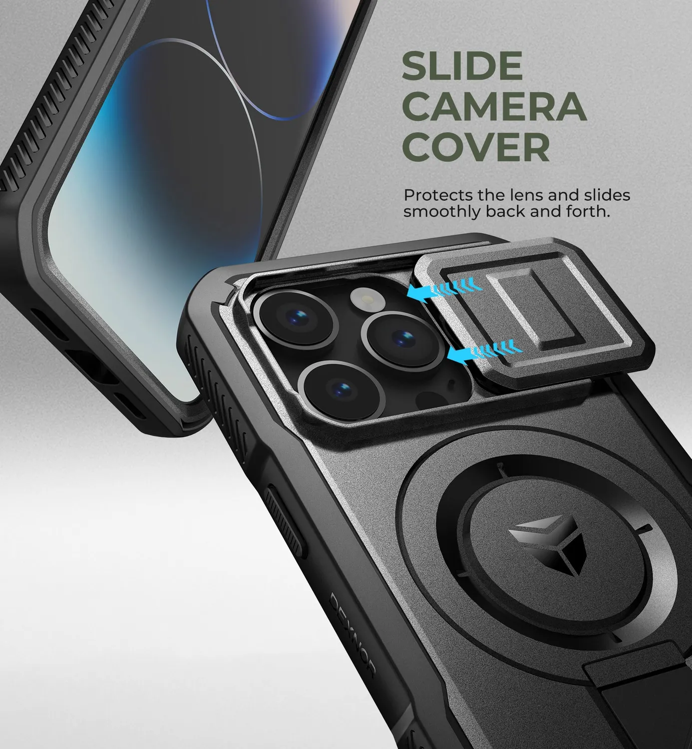 Dexnor iPhone 14 Pro Cover bumper blu MagSafe
