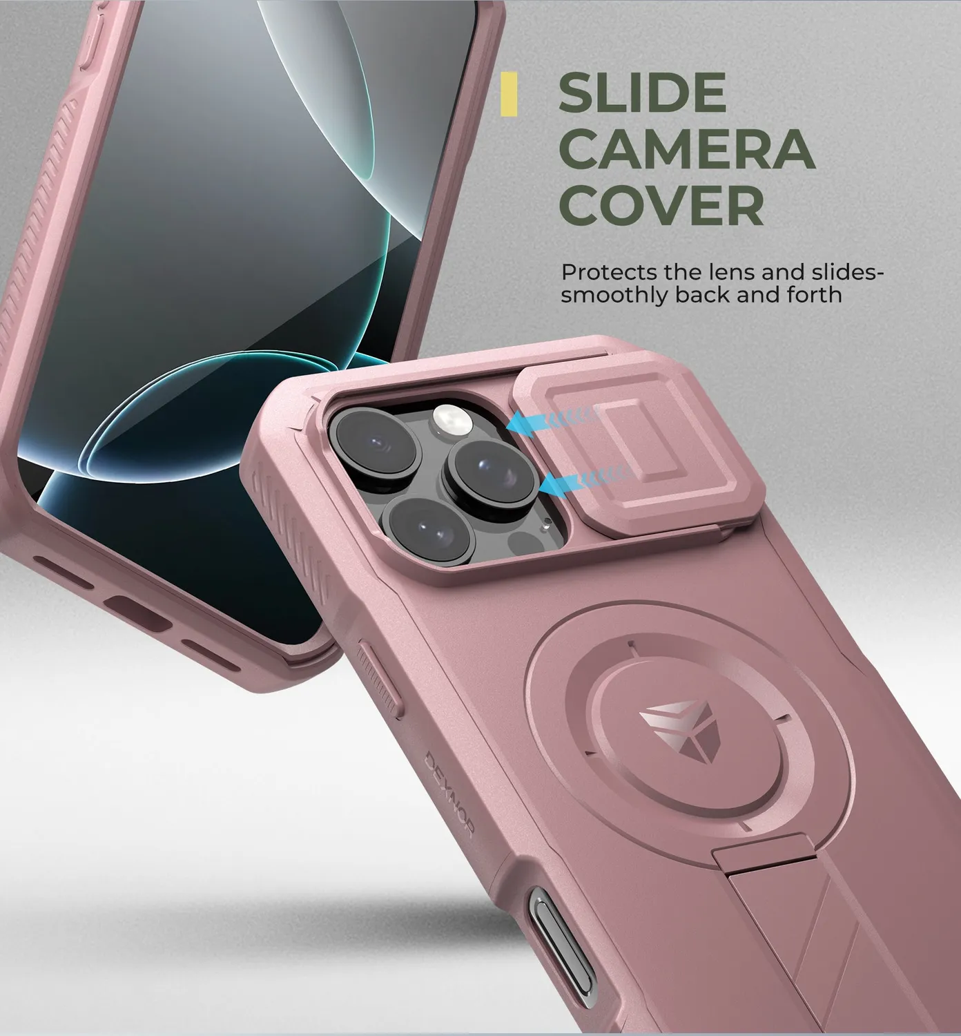 Dexnor iPhone 16 Pro Max cover rosa MagSafe antiurto