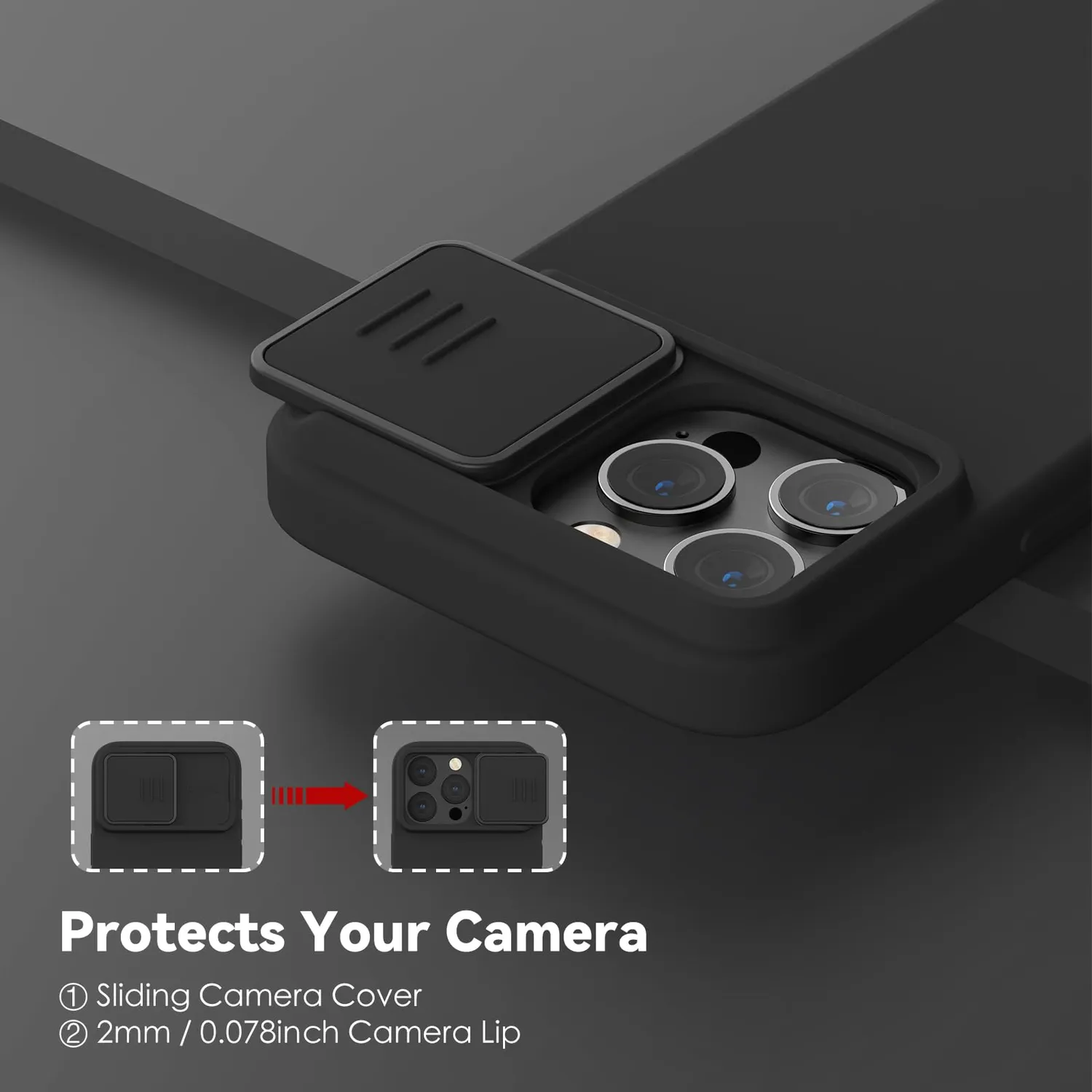 CloudValley iPhone 15 Pro Max cover silicone nera magsafe
