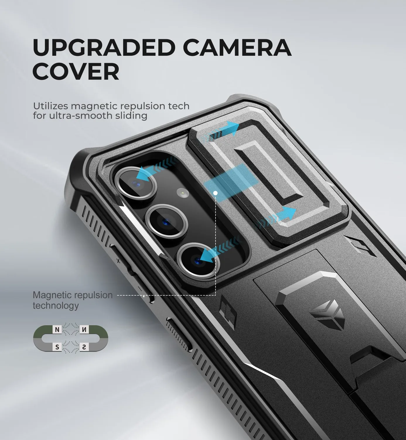 Dexnor Galaxy S24 FE cover antishock nera con pellicola