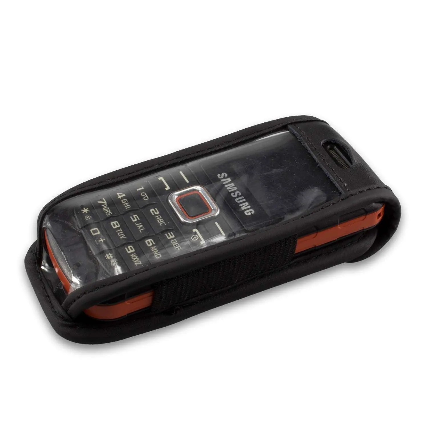 caseroxx Samsung E1130 Borsello pelle nero con clip cintura