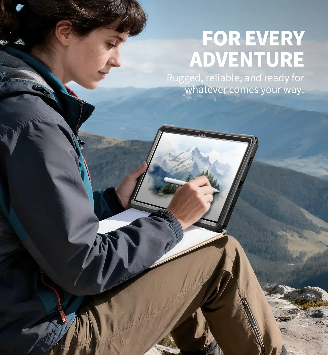 Dexnor Galaxy Tab A9 Plus 11" custodia nera rugged
