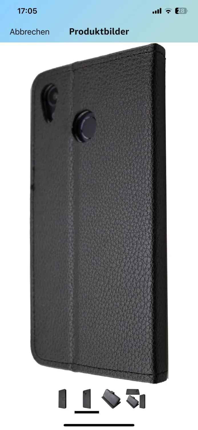 caseroxx Bookstyle Gigaset GS185 custodia portafoglio nero