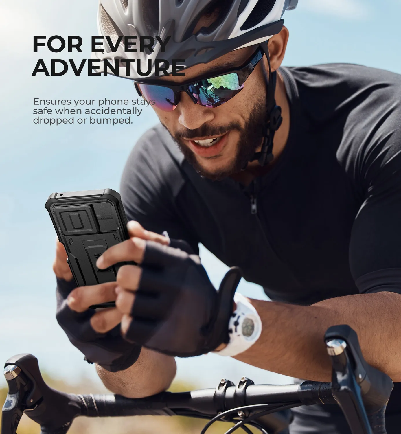 Dexnor Moto G 5G 2025 custodia nera rugged pellicola