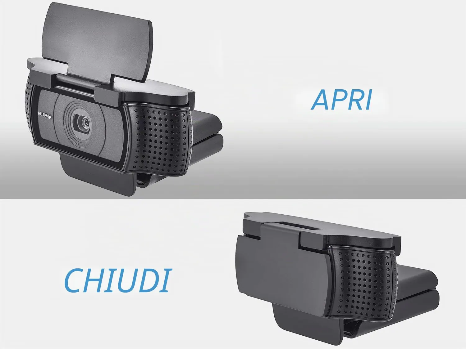 CloudValley cover webcam Logitech C920 C930e copriobiettivo nero