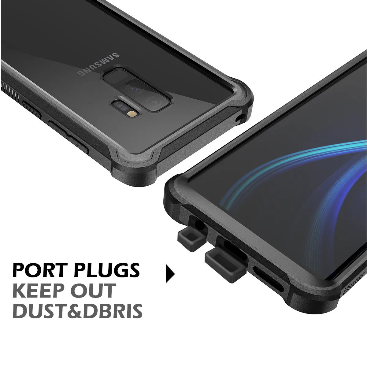Dexnor Cover Galaxy S9 Plus Nera Antishock 360