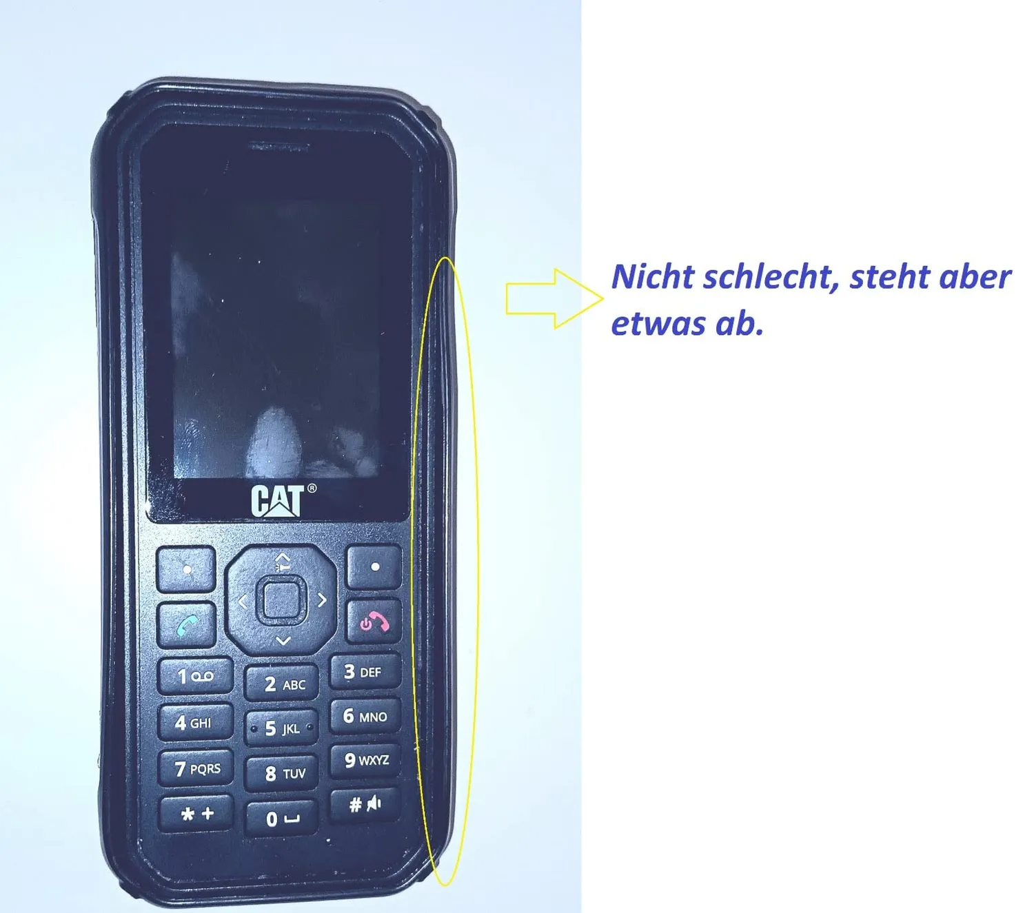 caseroxx Cat B40 cover TPU nera antiurto