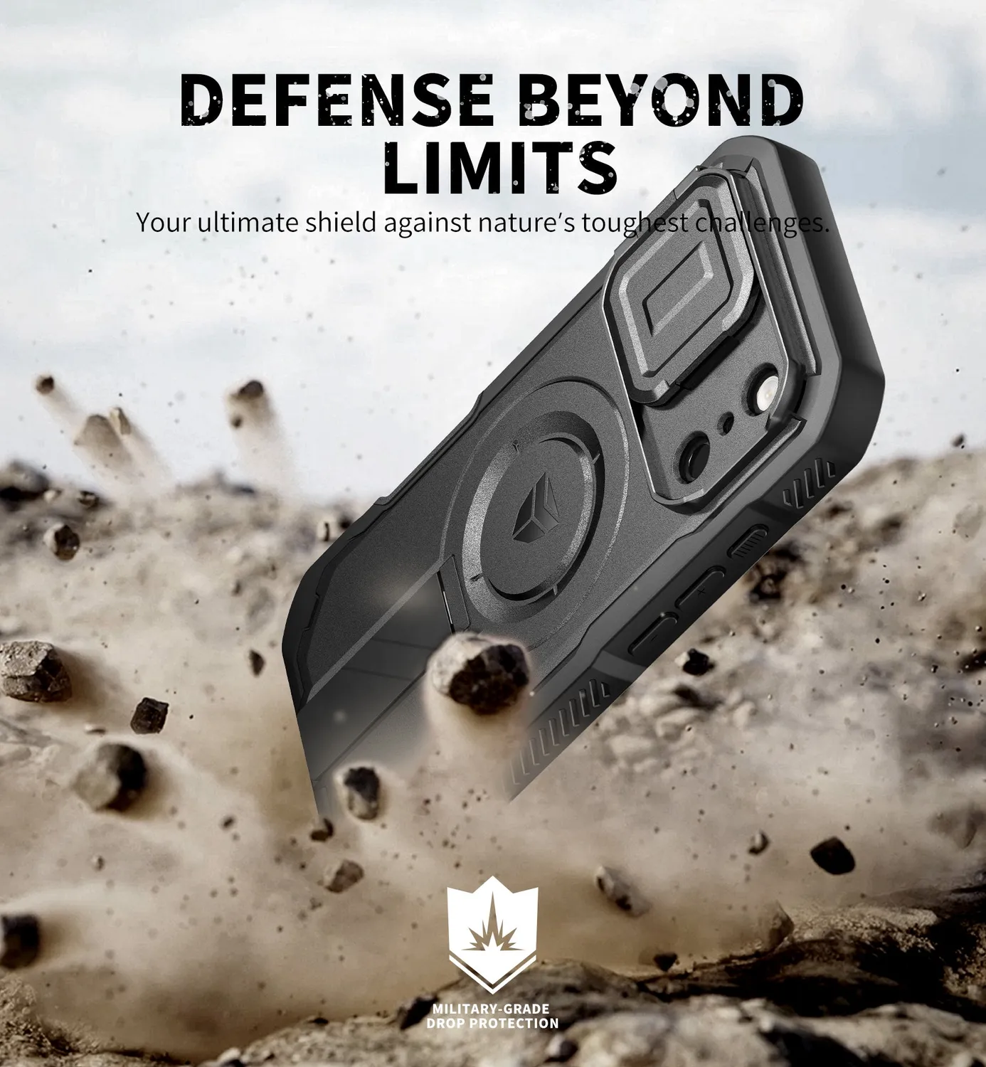 Dexnor iPhone 17 Pro Max cover nera MagSafe antiurto