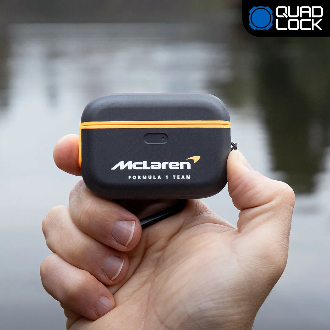 Quad Lock McLaren Custodia AirPods Pro Moschettone Papaya