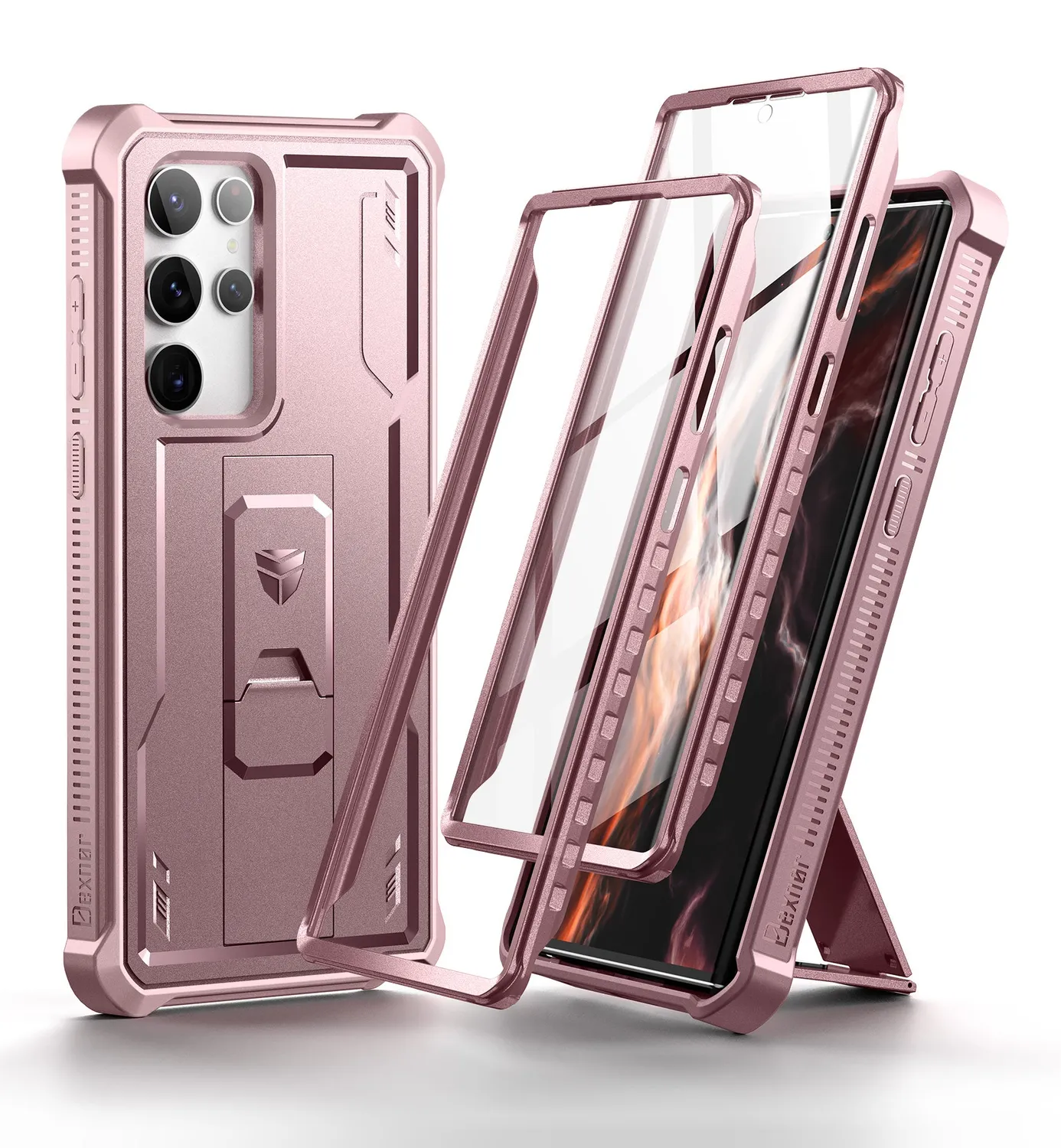 Dexnor Galaxy S22 Ultra Cover nera rugged
