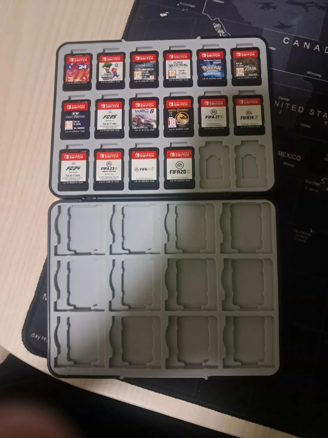 MoKo custodia 60 schede Nintendo Switch chiara magnetica