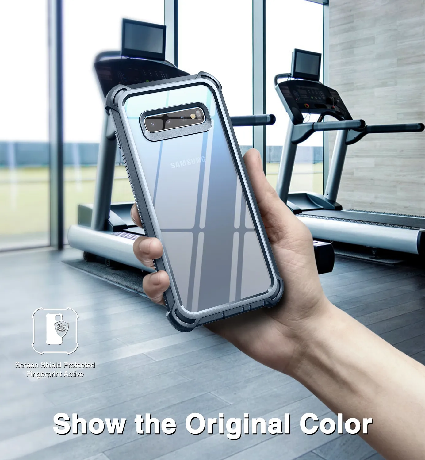 Dexnor Galaxy S10 custodia blu antiurto defender