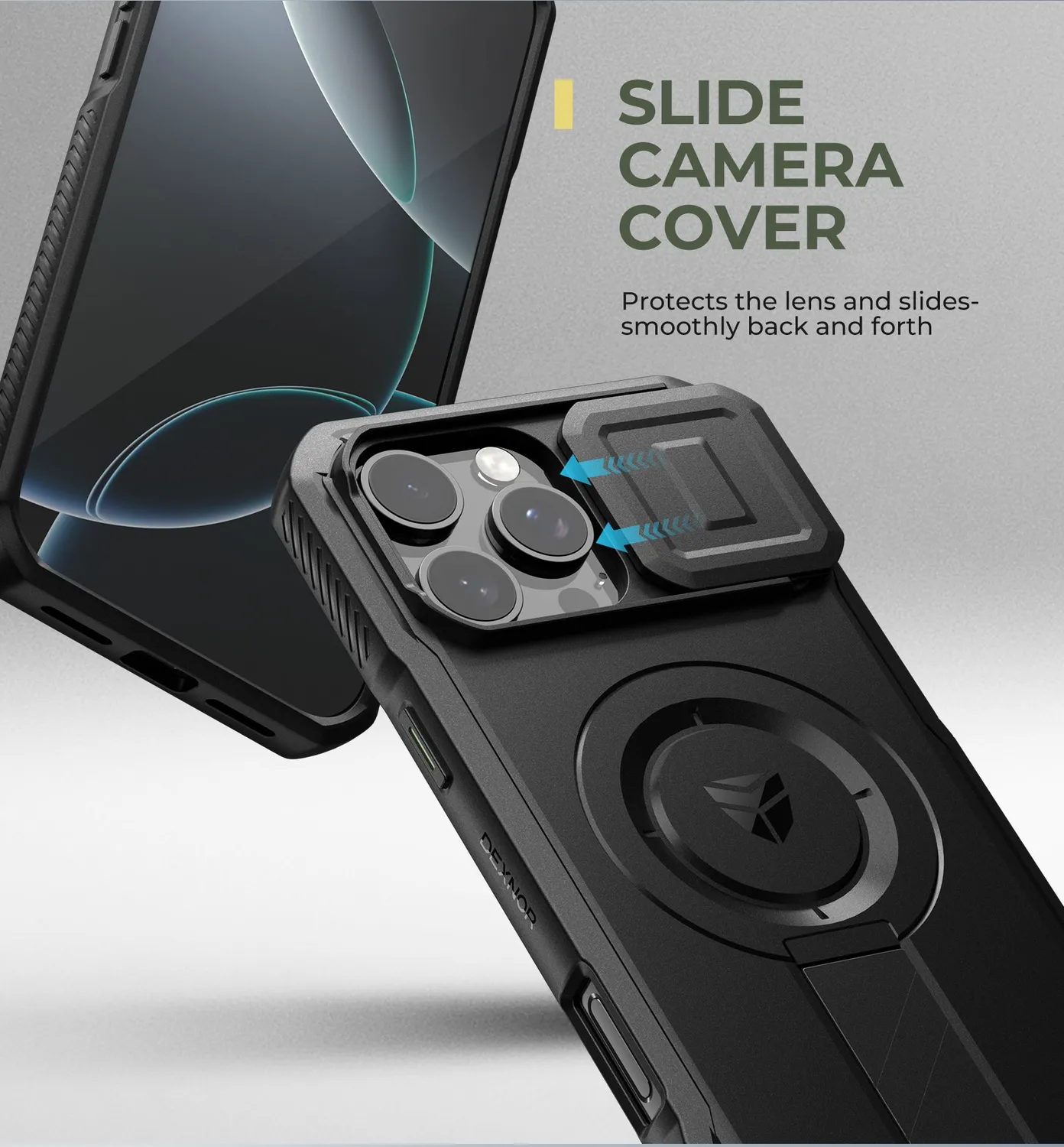 Dexnor cover iPhone 16 Pro Max magnetica nera antiurto