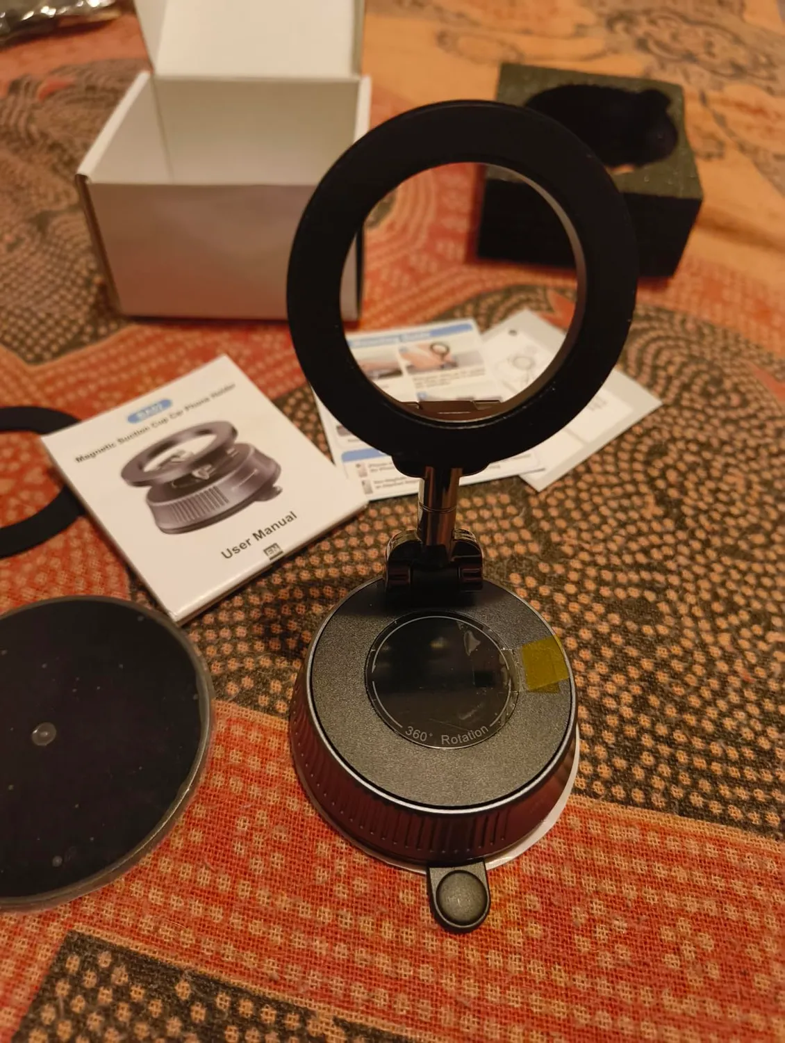 EOIWUY Porta Cellulare Auto Magnetico Nano Gel 360°