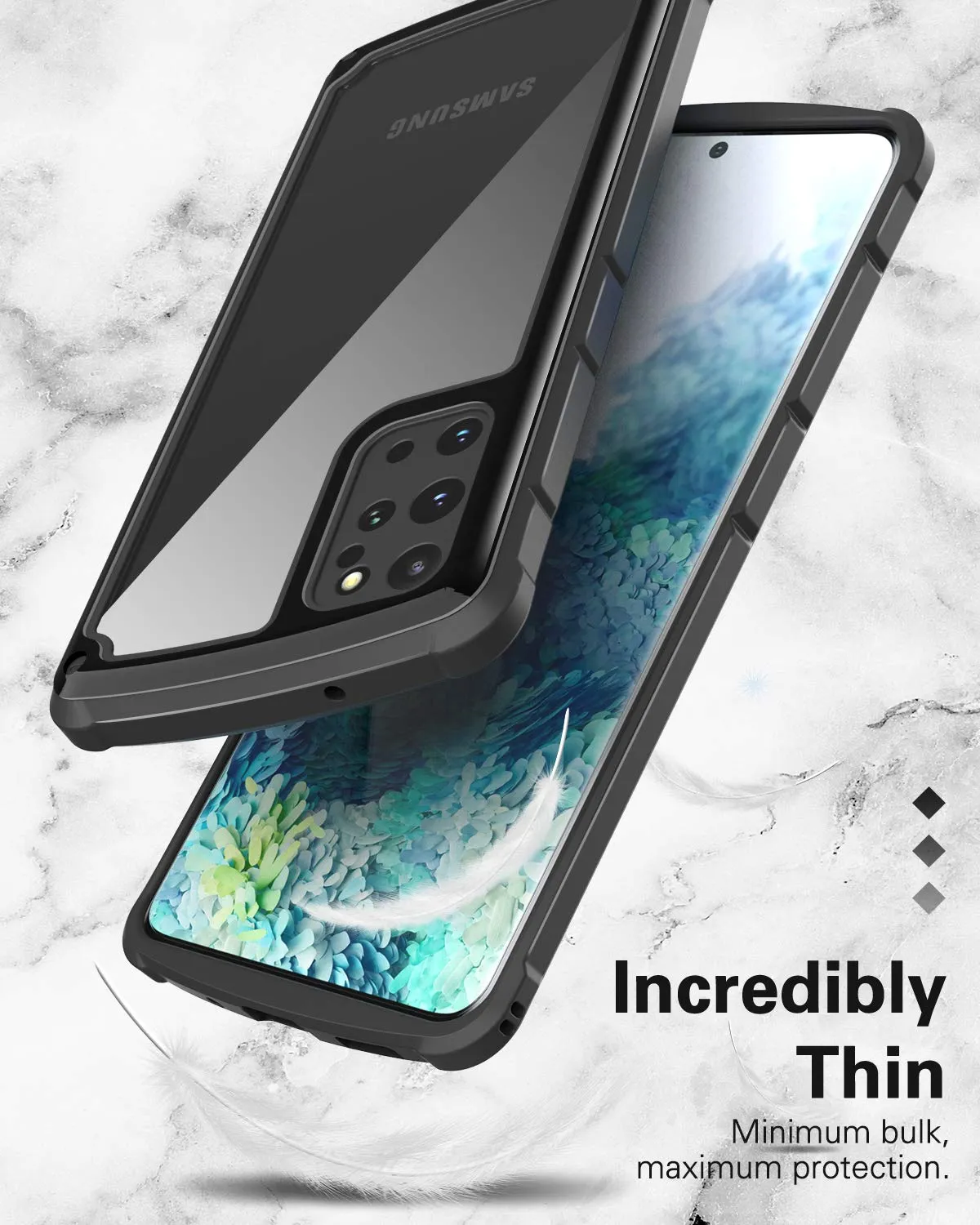 MoKo Galaxy S20 Plus cover nera antigraffio 6.7"