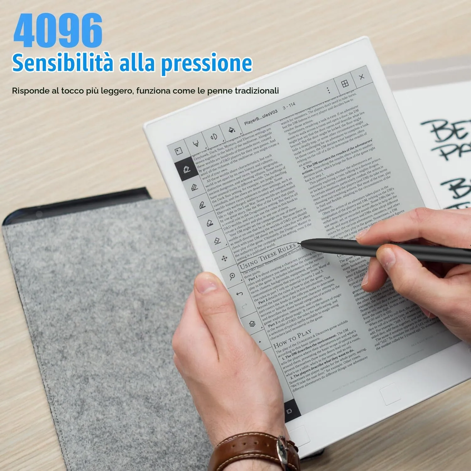 MoKo EMR Penna per Remarkable 2 stilo con gomma 4096