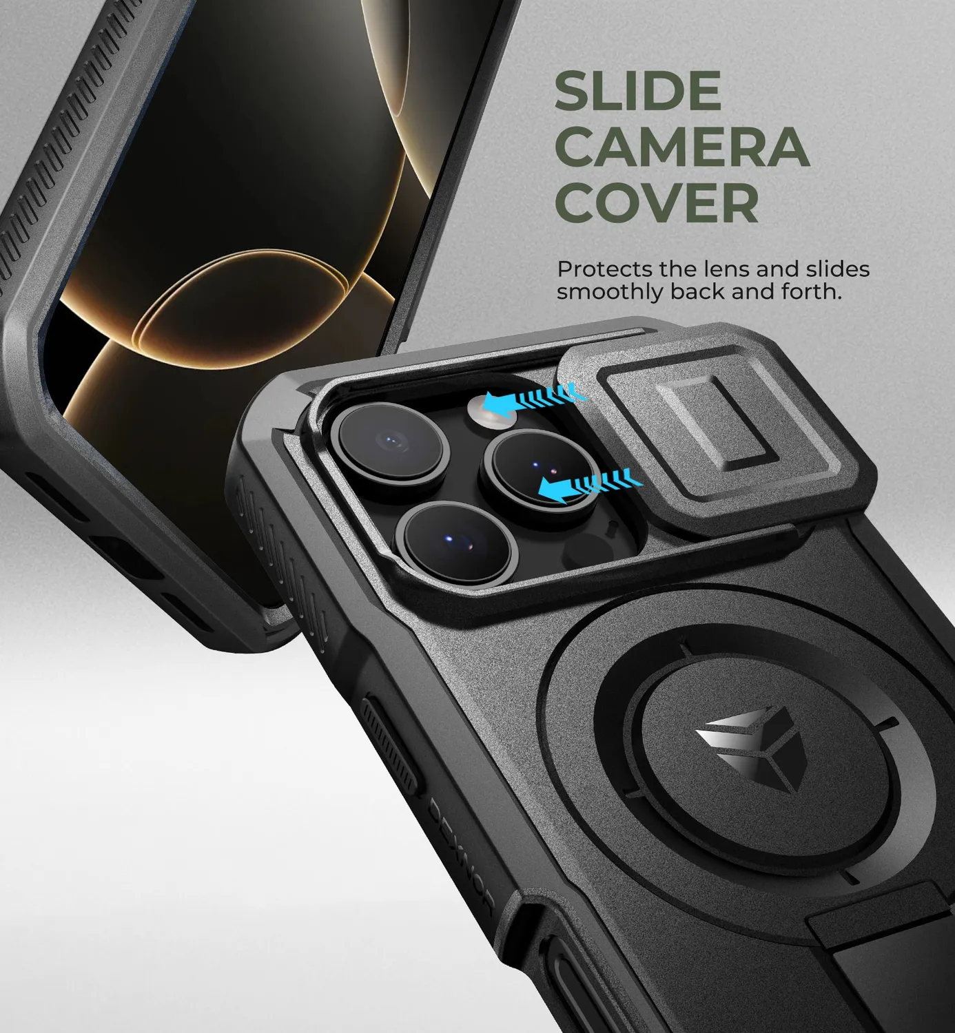Dexnor cover iPhone 16 Pro nera MagSafe antishock