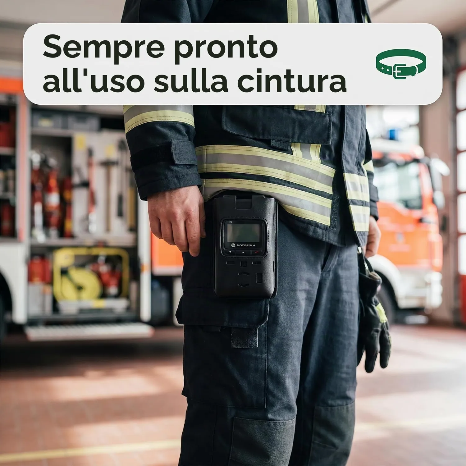 caseroxx Motorola Advisor TPG2200 custodia pelle clip cintura